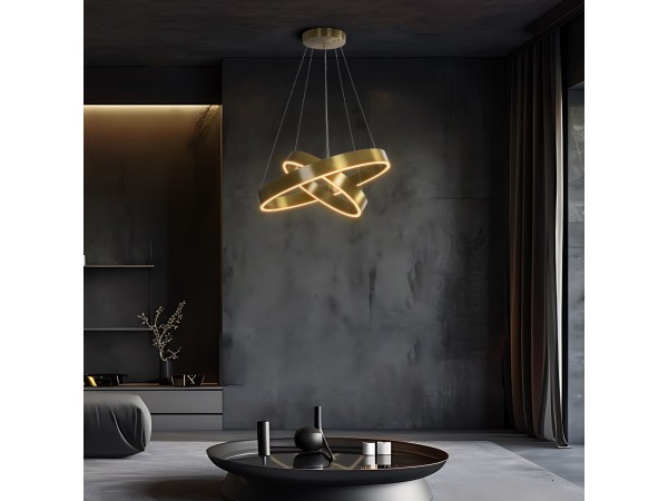 kelvo® VENOM KLV-101-0198-V2 Κρεμαστό Φωτιστικό Οροφής LED 75W 7500lm 120° AC 220-240V IP20 Ρυθμιζόμενο Λευκό CCT με Χειριστήριο από 2700K έως 6000K Dimmable - Lumileds SMD Chip - Χρυσό Πλατίνα - Μ60 x Π60 x Υ40cm - 3 Χρόνια Εγγύηση kelvo® VENOM KLV-101-0198-V2 Κρεμαστό Φωτιστικό Οροφής LED 75W 7500lm 120° AC 220-240V IP20 Ρυθμιζόμενο Λευκό CCT με Χειριστήριο από 2700K έως 6000K Dimmable - Lumileds SMD Chip - Χρυσό Πλατίνα - Μ60 x Π60 x Υ40cm - 3 Χρόνια Εγγύηση