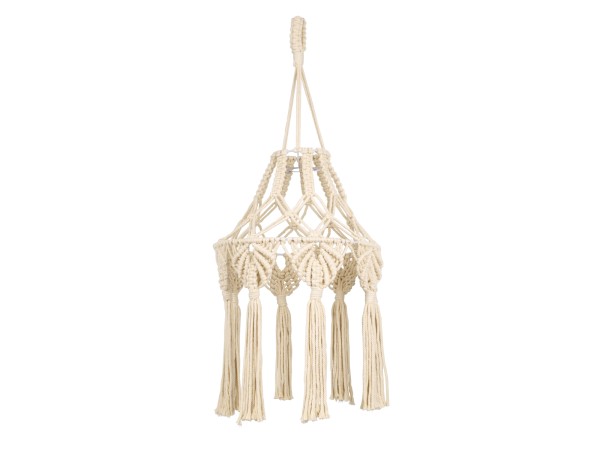 GloboStar® 36201 MOROCCO Boho Καπέλο Φωτιστικού- Μακραμέ Πλεκτό Χειροποίητο Μπεζ Βαμβακερό Νήμα - Μ30 x Π30 x Υ70cm GloboStar® 36201 MOROCCO Boho Καπέλο Φωτιστικού- Μακραμέ Πλεκτό Χειροποίητο Μπεζ Βαμβακερό Νήμα - Μ30 x Π30 x Υ70cm