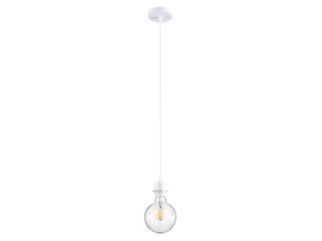 GLOBOSTAR® HANNA 36217 Boho Κρεμαστό Φωτιστικό Οροφής με Ντουί 1 x E27 AC 220-240V IP20 - Λευκό - Μ4 x Π4 x Υ110cm