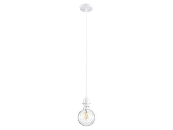 GLOBOSTAR® HANNA 36217 Boho Κρεμαστό Φωτιστικό Οροφής με Ντουί 1 x E27 AC 220-240V IP20 - Λευκό - Μ4 x Π4 x Υ110cm