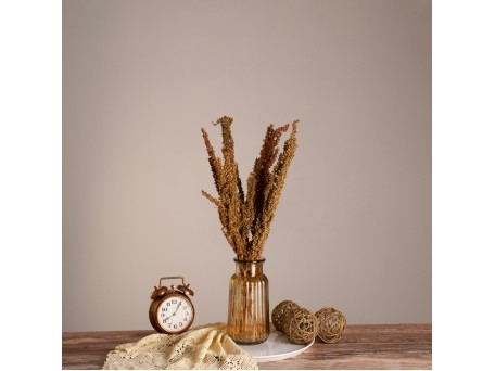 GloboStar® CURLYDOCK 36541 Αποξηραμένο Φυτό Αγριολάπαθο - Μπουκέτο Διακοσμητικών Κλαδιών Μπεζ - Καφέ Υ60cm - Σετ 8 τμχ