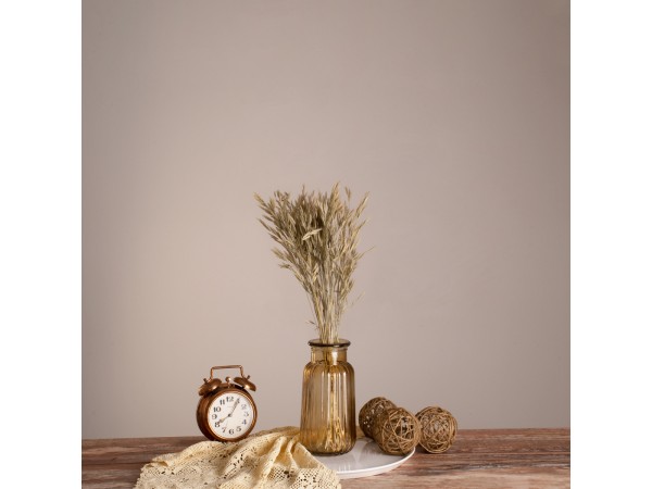 GloboStar® WHEAT 36548 Αποξηραμένο Φυτό Σίτος - Μπουκέτο Διακοσμητικών Κλαδιών Μπεζ - Πράσινο Υ60cm - Σετ 50 τμχ