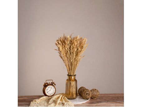 GloboStar® WHEAT 36550 Αποξηραμένο Φυτό Σίτος - Μπουκέτο Διακοσμητικών Κλαδιών Μπεζ Υ60cm - Σετ 100 τμχ