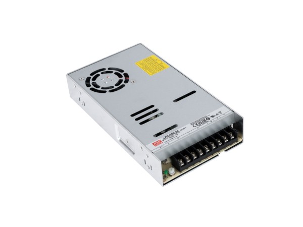 GLOBOSTAR® MEANWELL-LRS600-24 90788 Τροφοδοτικό/Μετασχηματιστής Class I PELV 600W 25A AC 220-240V σε DC 24V IP20 - Ρυθμιζόμενo από DC 22.8V έως DC 26.4V - Ασημί - Μ22.5 x Π12.4 x Υ4.1cm - 3 Χρόνια Εγγύηση