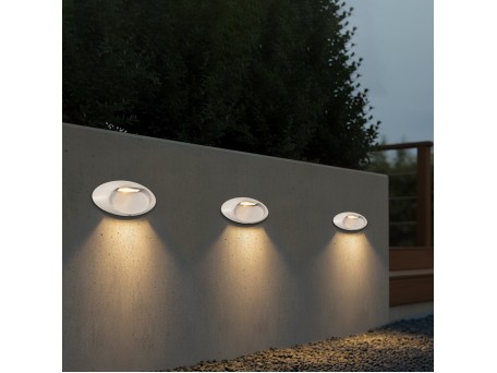 kelvo® STEPART KLV-101-0100 Φωτιστικό Σκαλοπατιού / Διαδρόμου LED 3W 375lm 45° AC 220-240V Αδιάβροχο IP65 Θερμό Λευκό 2700K - Lumileds SMD Chip & TÜV SÜD Driver - Λευκό Ματ - Μ26 x Π5.5 x Υ13cm - 5 Χρόνια Εγγύηση