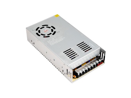 GLOBOSTAR® LUMIVOLT 73046 Τροφοδοτικό/Μετασχηματιστής PELV 400W 16.6A DC 24V IP20 - AC 220-240V σε DC 24V / Ρυθμιζόμενo από DC 22.5V έως DC 25.5V - Μ20 x Π10 x Υ5cm - 3 Χρόνια Εγγύηση