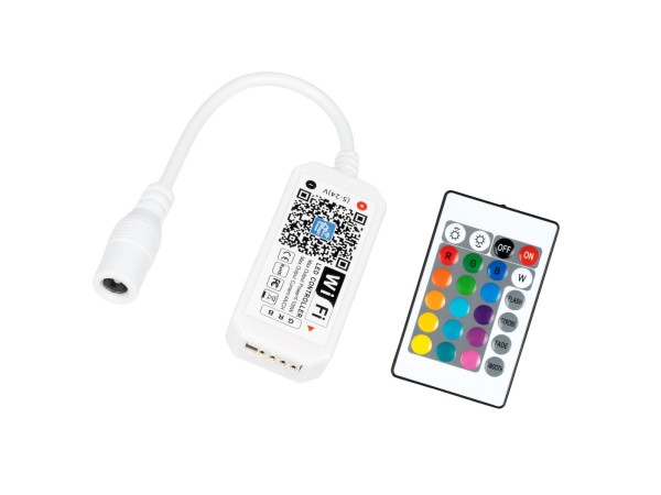 GloboStar® 73441 Ασύρματος LED Mini Dream-Color Magic Digital RGBW Controller με Χειριστήριο RF 21 Keys για LED Digital RGBW Προϊόντα 5v - 12v - 24v 2048 IC Μ25xΠ1.1xΥ1.1