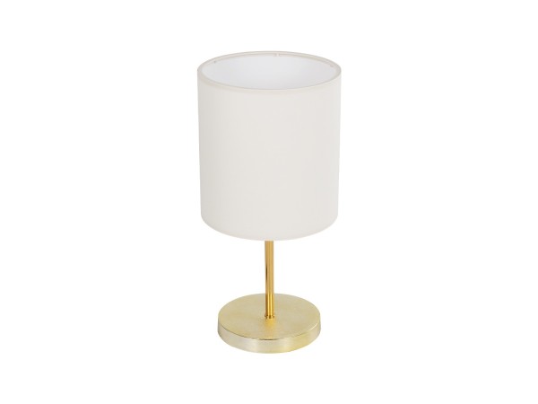 GLOBOSTAR® GLOSSY 204-0078 Μοντέρνο Επιτραπέζιο Φωτιστικό Πορτατίφ με Ντουί 1 x E27 AC 220-240V IP20 - Χρυσό & Μπεζ - Μ19 x Π19 x Υ38cm GLOBOSTAR® GLOSSY 204-0078 Μοντέρνο Επιτραπέζιο Φωτιστικό Πορτατίφ με Ντουί 1 x E27 AC 220-240V IP20 - Χρυσό & Μπεζ - Μ19 x Π19 x Υ38cm