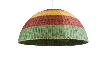 GLOBOSTAR® CABALLEROS 02062 Boho Κρεμαστό Φωτιστικό Οροφής με Ντουί 1 x E27 AC 220-240V IP20 - Πολύχρωμο - Μ100 x Π100 x Υ53cm