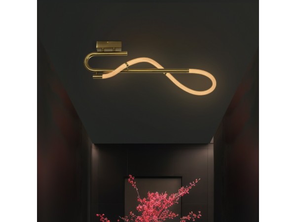 kelvo® GLOW KLV-101-0148 Φωτιστικό Οροφής LED 18W 1800lm 360° AC 220-240V IP20 Ρυθμιζόμενο Λευκό CCT με On/Off 2700K/4500K/6000K - Lumileds SMD Chip - Χρυσό Πλατίνα - Μ65 x Π30 x Υ30cm - 3 Χρόνια Εγγύηση