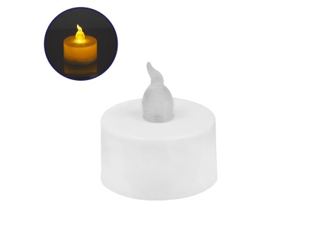 Διακοσμητικό Κεράκι Ρεσώ Επιτραπέζιο Μπαταρίας 1W Θερμό Λευκό 3000k GloboStar 50016