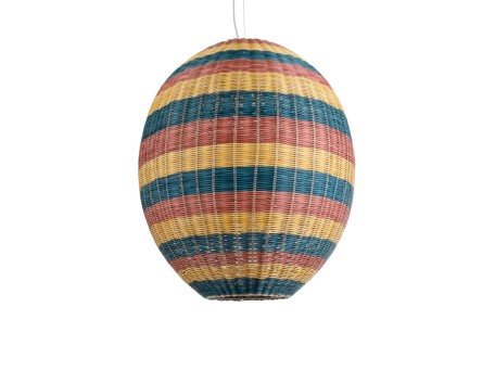 GLOBOSTAR® CABALLEROS 02066 Boho Κρεμαστό Φωτιστικό Οροφής με Ντουί 1 x E27 AC 220-240V IP20 - Πολύχρωμο - Μ70 x Π70 x Υ80cm