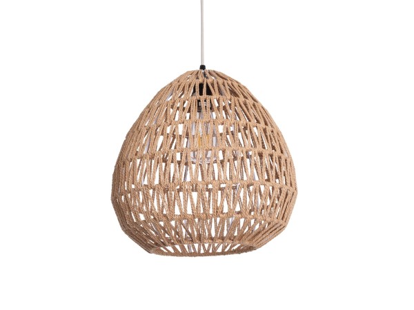 GLOBOSTAR® JENSON 00911 Boho Κρεμαστό Φωτιστικό Οροφής με Ντουί 1 x E27 AC 220-240V IP20 - Μπεζ - Μ35 x Π35 x Υ35cm GLOBOSTAR® JENSON 00911 Boho Κρεμαστό Φωτιστικό Οροφής με Ντουί 1 x E27 AC 220-240V IP20 - Μπεζ - Μ35 x Π35 x Υ35cm