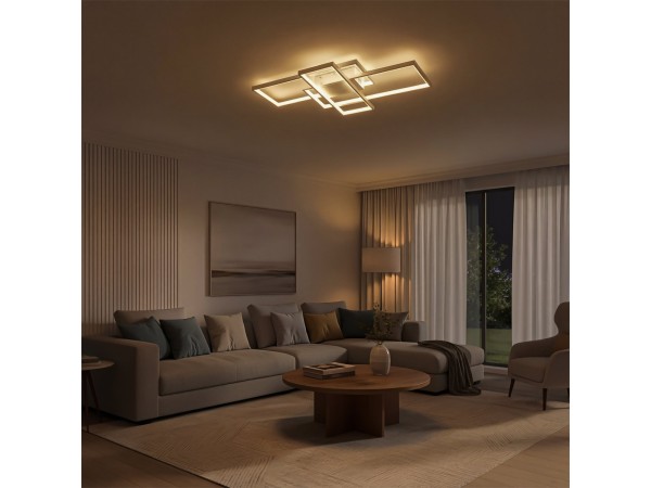 kelvo® QUADRA KLV-101-0294 Φωτιστικό Οροφής LED 100W 10000lm 120° AC 220-240V IP20 Ρυθμιζόμενο Λευκό CCT με Χειριστήριο από 2700K έως 6000K Dimmable - Lumileds SMD Chip - Λευκό Ματ - Μ85 x Π45 x Υ9cm - 3 Χρόνια Εγγύηση kelvo® QUADRA KLV-101-0294 Φωτιστικό Οροφής LED 100W 10000lm 120° AC 220-240V IP20 Ρυθμιζόμενο Λευκό CCT με Χειριστήριο από 2700K έως 6000K Dimmable - Lumileds SMD Chip - Λευκό Ματ - Μ85 x Π45 x Υ9cm - 3 Χρόνια Εγγύηση