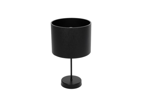 GLOBOSTAR® WIZ 203-0178 Μοντέρνο Επιτραπέζιο Φωτιστικό Πορτατίφ με Ντουί 1 x E27 AC 220-240V IP20 - Μαύρο - Μ22 x Π22 x Υ36.5cm