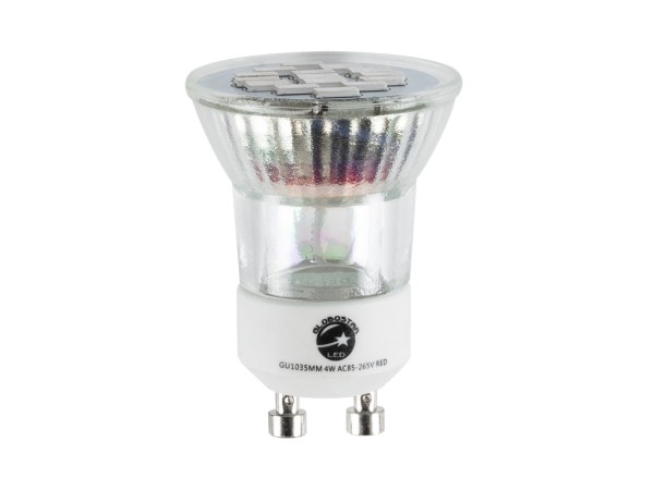 GloboStar® 76009 Σποτ LED GU10 MR11 4W 300lm 120° AC 85-265V με Λευκό Γαλακτερό Γυαλί Κόκκινο - 2 Χρόνια Εγγύηση GloboStar® 76009 Σποτ LED GU10 MR11 4W 300lm 120° AC 85-265V με Λευκό Γαλακτερό Γυαλί Κόκκινο - 2 Χρόνια Εγγύηση