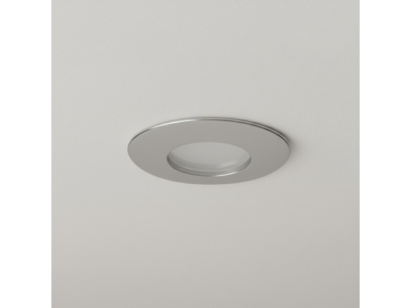 kelvo® KAPA KLV-101-0040 Χωνευτό Φωτιστικό Downlight Σποτ Μπάνιου για Λάμπα MR16 με Ντουί GU10 AC 220-240V Αδιάβροχο IP65 - Νίκελ Χρώμιο - Μ8.5 x Π8.5 x Υ4.2cm / Q7.5cm