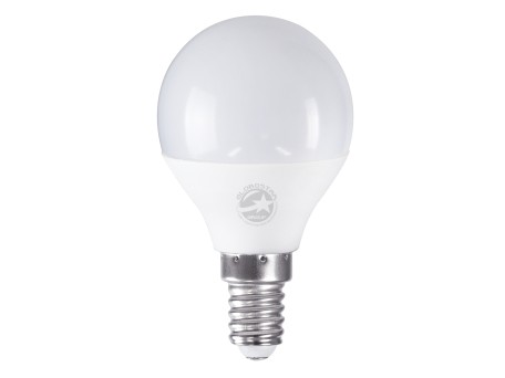 GLOBOSTAR® SPHERE 60014 Λάμπα E14 G45 LED 4W 376lm 260° AC 220-240V IP20 Θερμό Λευκό 2700K - Lumileds SMD Chip - Λευκό Γαλακτερό - Μ4.5 x Π4.5 x Υ7.8cm - 3 Χρόνια Εγγύηση