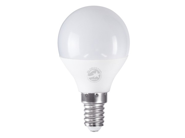 GLOBOSTAR® SPHERE 60016 Λάμπα E14 G45 LED 6W 582lm 260° AC 220-240V IP20 Φυσικό Λευκό 4500K - Lumileds SMD Chip - Λευκό Γαλακτερό - Μ4.5 x Π4.5 x Υ7.8cm - 3 Χρόνια Εγγύηση