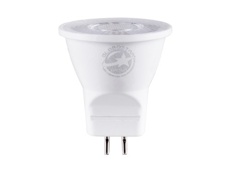 GLOBOSTAR® TINO 60108 Σποτ GU5.3 MR11 LED 3W 330lm 38° DC 12-24V IP20 Ψυχρό Λευκό 6000K - Bridgelux SMD Chip - Μ3.5 x Π3.5 x Υ3.5cm - 3 Χρόνια Εγγύηση