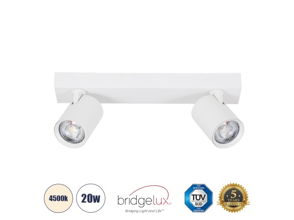 GLOBOSTAR® LEONARDO 60347 Μοντέρνο Φωτιστικό Οροφής LED 20W 2400lm 60° AC 220-240V IP20 Φυσικό Λευκό 4500K - Bridgelux COB - Λευκό - Μ32 x Π7 x Υ11.8cm - 5 Χρόνια Εγγύηση GLOBOSTAR® LEONARDO 60347 Μοντέρνο Φωτιστικό Οροφής LED 20W 2400lm 60° AC 220-240V IP20 Φυσικό Λευκό 4500K - Bridgelux COB - Λευκό - Μ32 x Π7 x Υ11.8cm - 5 Χρόνια Εγγύηση