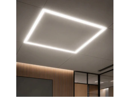 GLOBOSTAR® FRAMELIN 60369 Χωνευτό Panel Οροφής 60x60 LED 48W 5520lm 120° CRI≥85Ra UGR<19 AC 220-240V IP20 Φυσικό Λευκό 4500K - Lumileds SMD Chip & TÜV SÜD Driver - Λευκό Γαλακτερό - Μ60 x Π60 x Υ1.5cm / Q56 x 56cm - 5 Χρόνια Εγγύηση
