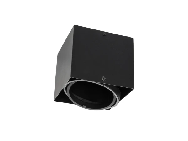 GLOBOSTAR® MAGMA 60626 Μοντέρνο Φωτιστικό Οροφής με Ντουί 1 x GU10 AC 220-240V IP20 - Μαύρο - Μ15 x Π15 x Υ13cm