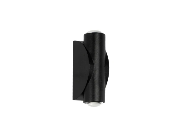 GLOBOSTAR® ARC 60679 Μοντέρνο Φωτιστικό Τοίχου - Απλίκα LED 4W 500lm 30° AC 220-240V Αδιάβροχο IP65 Θερμό Λευκό 2700K - CREE XPE Chip & TÜV SÜD Driver - Μαύρο Ματ - Μ3.5 x Π4.8 x Υ11.5cm - 5 Χρόνια Εγγύηση