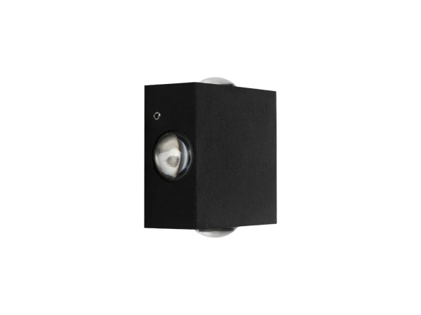 GLOBOSTAR® HIKARI 60686 Μοντέρνο Φωτιστικό Τοίχου - Απλίκα LED 8W 1000lm 30° AC 220-240V Αδιάβροχο IP65 Θερμό Λευκό 2700K - CREE XPE Chip & TÜV SÜD Driver - Μαύρο Ματ - Μ9 x Π4 x Υ9cm - 5 Χρόνια Εγγύηση
