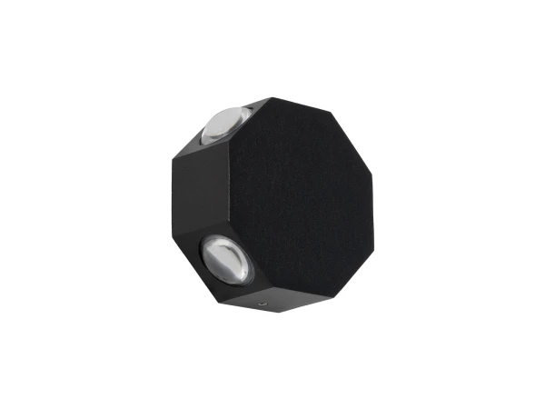 GLOBOSTAR® HIKARI 60687 Μοντέρνο Φωτιστικό Τοίχου - Απλίκα LED 8W 1000lm 30° AC 220-240V Αδιάβροχο IP65 Θερμό Λευκό 2700K - CREE XPE Chip & TÜV SÜD Driver - Μαύρο Ματ - Μ10 x Π4 x Υ10cm - 5 Χρόνια Εγγύηση