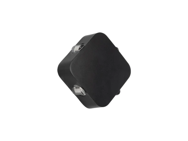 GLOBOSTAR® LUZ 60688 Μοντέρνο Φωτιστικό Τοίχου - Απλίκα LED 8W 1000lm 10° AC 220-240V Αδιάβροχο IP65 Θερμό Λευκό 2700K - CREE XPE Chip & TÜV SÜD Driver - Μαύρο Ματ - Μ13.5 x Π4.5 x Υ13.5cm - 5 Χρόνια Εγγύηση