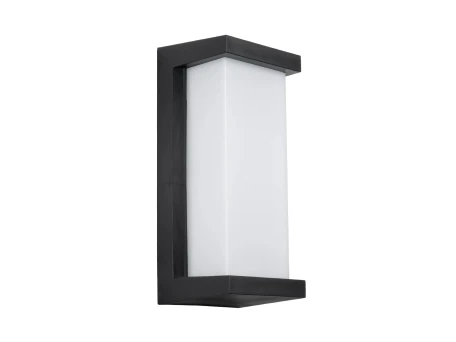 GLOBOSTAR® LOFT 60758 Μοντέρνο Φωτιστικό Τοίχου - Απλίκα LED 18W 1890lm 120° AC 220-240V Αδιάβροχο IP65 Φυσικό Λευκό 4500K - Bridgelux SMD Chip - Μαύρο Ματ - Μ24.5 x Π11 x Υ9.5cm - 3 Χρόνια Εγγύηση