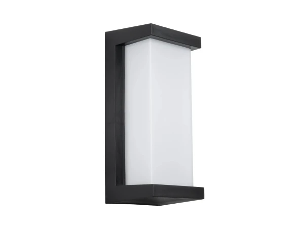 GLOBOSTAR® LOFT 60758 Μοντέρνο Φωτιστικό Τοίχου - Απλίκα LED 18W 1890lm 120° AC 220-240V Αδιάβροχο IP65 Φυσικό Λευκό 4500K - Bridgelux SMD Chip - Μαύρο Ματ - Μ24.5 x Π11 x Υ9.5cm - 3 Χρόνια Εγγύηση