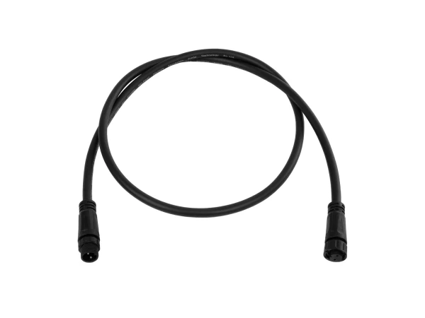 GLOBOSTAR® CONNECTOR 60955 2 Pin Καλώδιο/Επέκταση Ι 1 Μέτρου με Είσοδο 1 x Αρσενικό Βύσμα & Έξοδο 1 x Θηλυκό Βύσμα Αδιάβροχο IP68 - Μαύρο - Μ100 x Π1.5 x Υ1.5cm