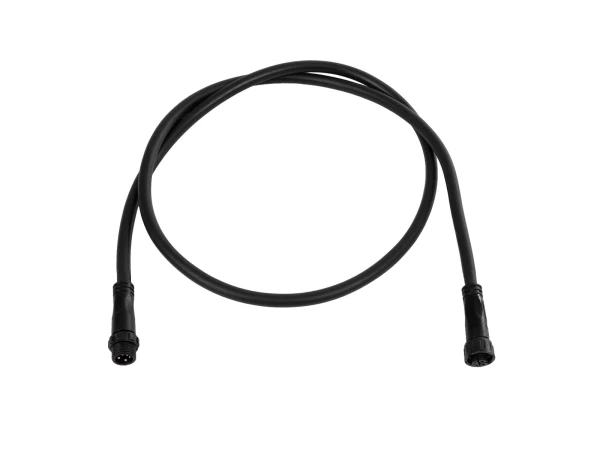 GLOBOSTAR® CONNECTOR 60958 5 Pin Καλώδιο/Επέκταση Ι 1 Μέτρου με Είσοδο 1 x Αρσενικό Βύσμα & Έξοδο 1 x Θηλυκό Βύσμα Αδιάβροχο IP68 - Μαύρο - Μ100 x Π1.6 x Υ1.6cm