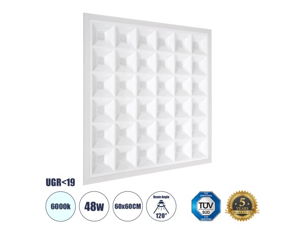 GLOBOSTAR® ZEUS 60968 Χωνευτό Panel Οροφής 60x60 με Anti Glare Reflector LED 48W 7440lm 120° CRI≥85Ra UGR<19 AC 220-240V IP20 Ψυχρό Λευκό 6000K - Lumileds SMD Chip & TÜV SÜD Driver - Λευκό Γαλακτερό - Μ60 x Π60 x Υ3.3cm / Q56 x 56cm - 5 Χρόνια Εγγύηση GLOBOSTAR® ZEUS 60968 Χωνευτό Panel Οροφής 60x60 με Anti Glare Reflector LED 48W 7440lm 120° CRI≥85Ra UGR<19 AC 220-240V IP20 Ψυχρό Λευκό 6000K - Lumileds SMD Chip & TÜV SÜD Driver - Λευκό Γαλακτερό - Μ60 x Π60 x Υ3.3cm / Q56 x 56cm - 5 Χρόνια Εγγύηση