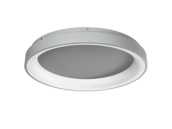 GLOBOSTAR® SALEM 61238 Μοντέρνο Φωτιστικό Οροφής LED 105W 12075lm 120° AC 220-240V IP20 Ρυθμιζόμενο Λευκό CCT με Χειριστήριο από 2700K έως 6000K Dimmable - Lumileds SMD Chip - Γκρι - Μ60 x Π60 x Υ9.5cm - 3 Χρόνια Εγγύηση