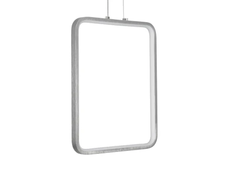 GLOBOSTAR® NEROBA 61304 Μοντέρνο Κρεμαστό Φωτιστικό Οροφής LED 18W 1980lm 360° AC 220-240V IP20 Ρυθμιζόμενο Λευκό CCT με On/Off 2700K/4500K/6000K - Lumileds SMD Chip - Νίκελ Βούρτσας - Μ29 x Π2 x Υ36cm - 3 Χρόνια Εγγύηση