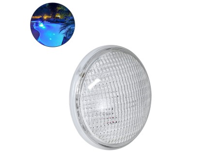 GloboStar® POOLANO 61533 Λάμπα LED Σποτ Πισίνας GX16D PAR56 25W 2125lm 120° AC/DC 12V Αδιάβροχο IP68 IK06 Tempered Glass Φ18 x Υ10cm Ψυχρό Λευκό 6000K - Bridgelux Chip - 3 Years Warranty