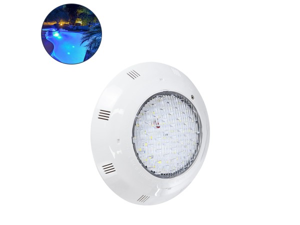 GLOBOSTAR® POOLETI 61538 Υποβρύχιο Φωτιστικό για Πισίνες/Σιντριβάνια LED 25W 2125lm 120° AC/DC 12V Αδιάβροχο IP68 Ψυχρό Λευκό 6000K Dimmable - Bridgelux SMD Chip - 2m VDE Rubber Καλώδιο - Μ30 x Π30 x Υ6.5cm - 3 Χρόνια Εγγύηση