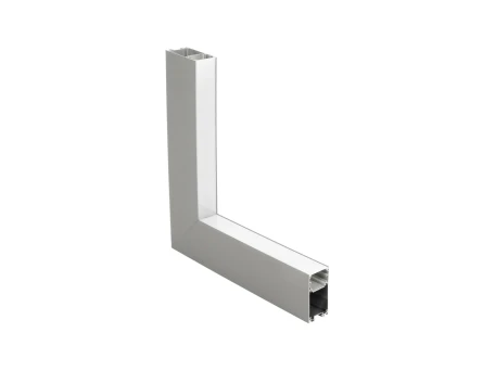 GLOBOSTAR® ALP-CORNER-IN90 LUMILINE 61771 Επιφανειακό / Κρεμαστό Προφίλ Αλουμινίου Γωνία με Λευκό Γαλακτερό Πατητό Κάλυμμα για Ταινίες LED IP20 - Γκρι Ανθρακί Ματ - Μ30 x Π3.5 x Υ7cm