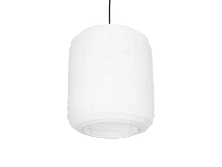 GLOBOSTAR® ROMINA 62000 Μοντέρνο Κρεμαστό Φωτιστικό Οροφής με Ντουί 1 x E27 AC 220-240V IP20 - Λευκό - Μ30 x Π30 x Υ37cm