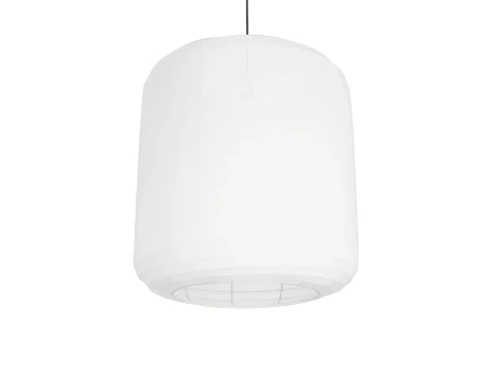 GLOBOSTAR® ROMINA 62001 Μοντέρνο Κρεμαστό Φωτιστικό Οροφής με Ντουί 1 x E27 AC 220-240V IP20 - Λευκό - Μ60 x Π60 x Υ65cm