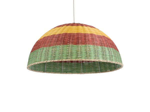 GLOBOSTAR® CABALLEROS 02061 Boho Κρεμαστό Φωτιστικό Οροφής με Ντουί 1 x E27 AC 220-240V IP20 - Πολύχρωμο - Μ70 x Π70 x Υ34cm