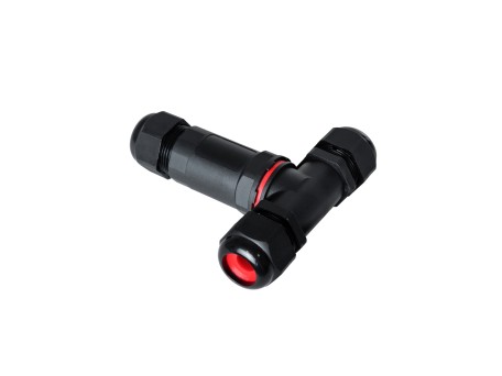 GLOBOSTAR® FAST-CONNECT 69917 Τριπλός Τ Σύνδεσμος Ταχείας Σύνδεσης & Διακλάδωσης Καλωδίων - 1 x Είσοδος & 2 x Έξοδος - Εσωτερική Τριπλή Κλέμα με Συμβατή Διατομή Καλωδίων 3 x 0.5mm² έως 3 x 2.5mm² - 450V 24A Max Αδιάβροχο IP68 - Μαύρο - Μ10 x Π10 x Υ3cm
