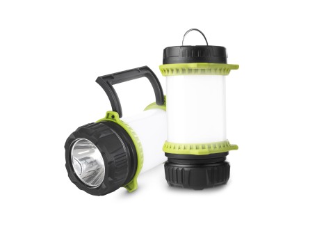 GloboStar® 69936 Φορητός Φακός Χειρός Κάμπινγκ LED Osram 10W με Επαναφορτιζόμενη Μπαταρία 2600mAh & Καλώδιο Φόρτισης USB - CCT - Θερμό Λευκό 2700K - Φυσικό Λευκό 4500K - Ψυχρό Λευκό 6000K & Κόκκινο - Φ10 x Υ17cm