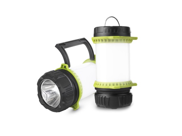 GloboStar® 69936 Φορητός Φακός Χειρός Κάμπινγκ LED Osram 10W με Επαναφορτιζόμενη Μπαταρία 2600mAh & Καλώδιο Φόρτισης USB - CCT - Θερμό Λευκό 2700K - Φυσικό Λευκό 4500K - Ψυχρό Λευκό 6000K & Κόκκινο - Φ10 x Υ17cm