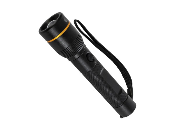 GloboStar® 69937 Φορητός Φακός Χειρός LED Osram 20W με Επαναφορτιζόμενη Μπαταρία 2200mAh & Καλώδιο Φόρτισης USB - Ψυχρό Λευκό 6000K - Φ3.5 x Υ15cm