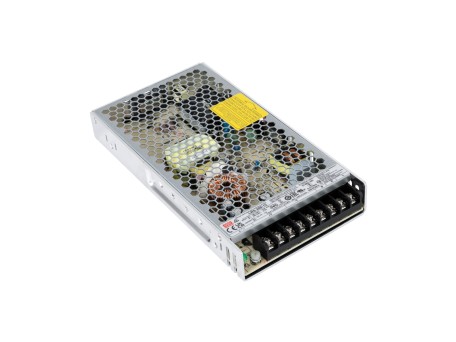 GLOBOSTAR® MEANWELL-LRS200-12 90782 Τροφοδοτικό/Μετασχηματιστής PELV 200W 17A DC 12V IP20 - AC 220-240V σε DC 12V / Ρυθμιζόμενo από DC 10.2V έως DC 13.8V - Μ21.5 x Π11.5 x Υ3cm - 3 Χρόνια Εγγύηση
