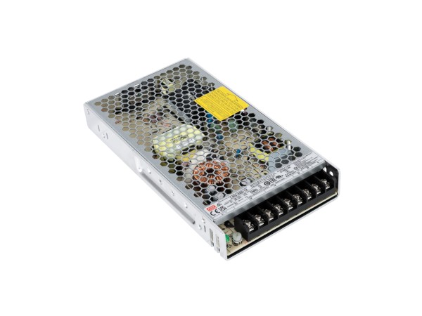 GLOBOSTAR® MEANWELL-LRS200-12 90782 Τροφοδοτικό/Μετασχηματιστής PELV 200W 17A DC 12V IP20 - AC 220-240V σε DC 12V / Ρυθμιζόμενo από DC 10.2V έως DC 13.8V - Μ21.5 x Π11.5 x Υ3cm - 3 Χρόνια Εγγύηση